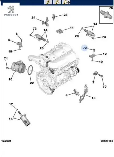 Th sac cıvatası peugeot  resmi