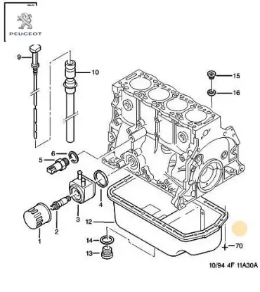 Bağlantı civatası peugeot  resmi