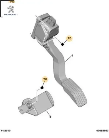 Bağlantı somunu peugeot  resmi