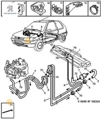 Hortum kelepçesi cırcır peugeot  resmi