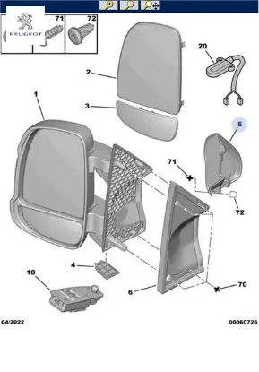 Ayna alt lastiği   boxer 07-.. Peugeot  resmi