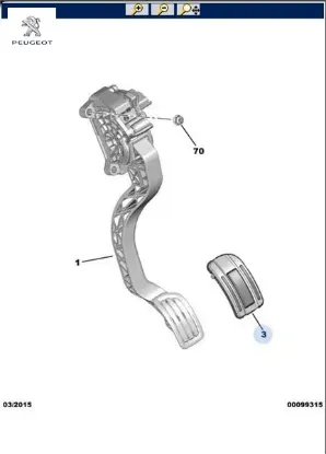 Pedal bağl başl peugeot  resmi