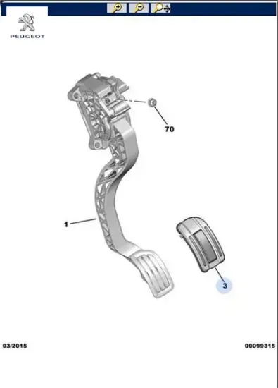Pedal bağl başl peugeot  resmi