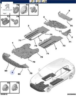 Ön tampon alt hava bakali peugeot  resmi
