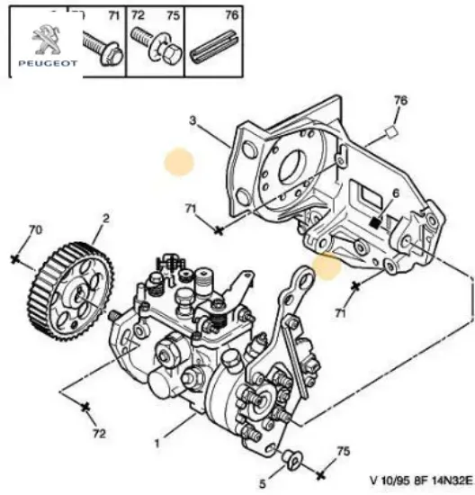 Cıvata peugeot  resmi