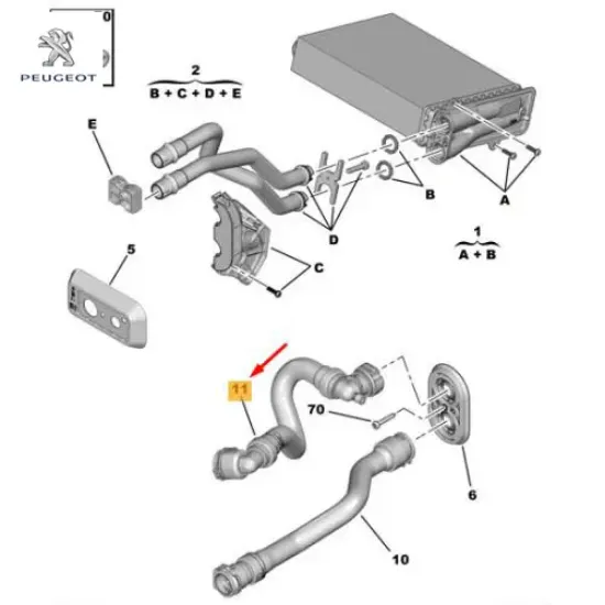 Su hortumu peugeot  resmi