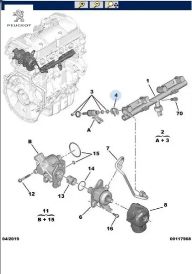 Enjektör klipsi peugeot  resmi