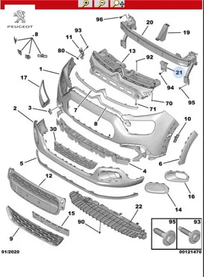 Bağl. Köşebendi peugeot  resmi