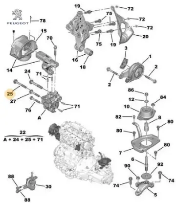 Cıvata mili peugeot  resmi