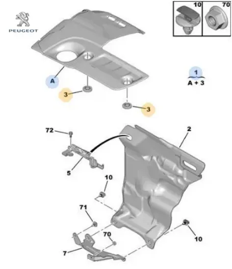 Elastik pim peugeot  resmi