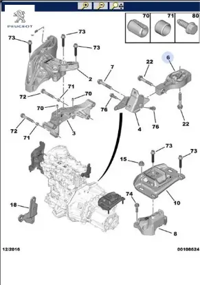 Motor kulağı 308 3008 5008 epert ıv peugeot  resmi