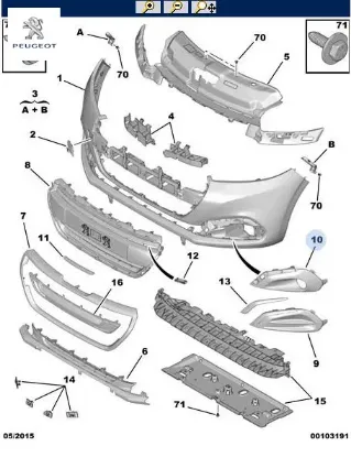 Tampon çıtası peugeot  resmi