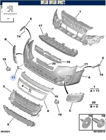 Ulaşma kapağı peugeot  resmi