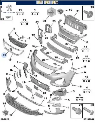 Aslan amblemi    3008 (p84) peugeot  resmi