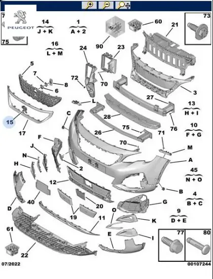 Aslan amblemi    3008 (p84) peugeot  resmi