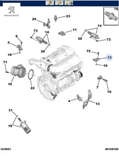 Sensör peugeot  resmi