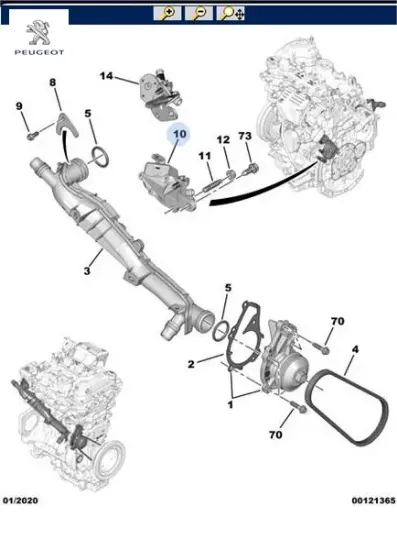 Su pompası peugeot  resmi
