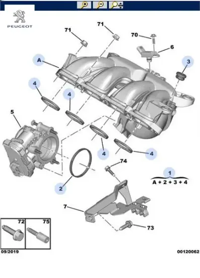 Hava dağıtıcısı peugeot  resmi