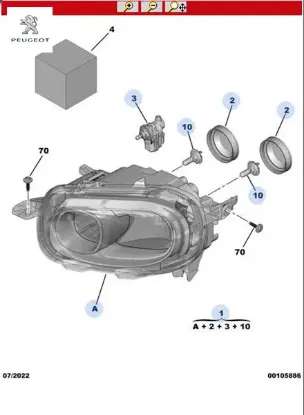 Far sol c3 16> peugeot  resmi