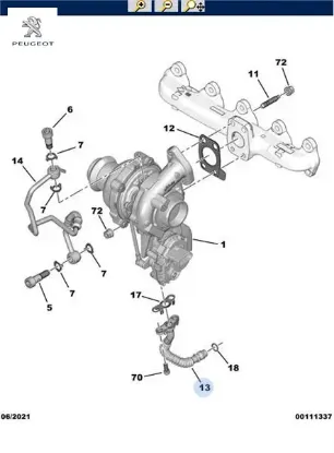 Tür yağ dön bor peugeot  resmi