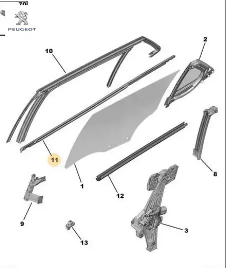 Cam dış sil ftl peugeot  resmi