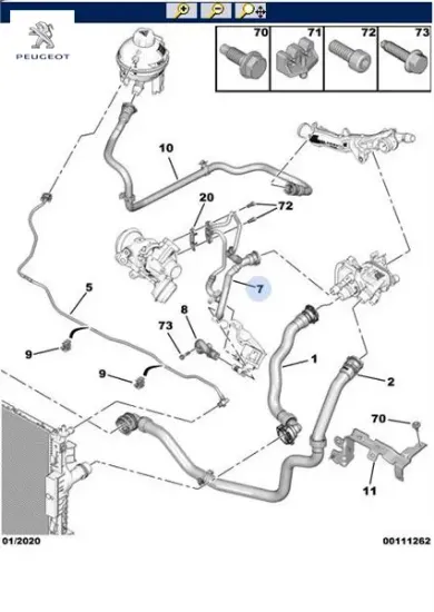 Turbokom borusu peugeot  resmi