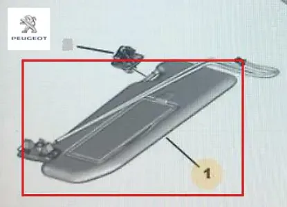 Güneşlik peugeot  resmi