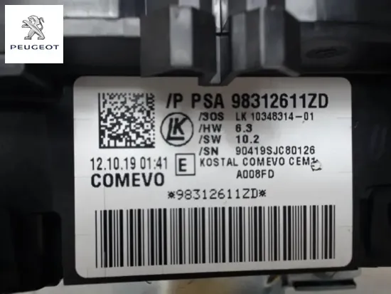 Kumanda kutusu peugeot  resmi