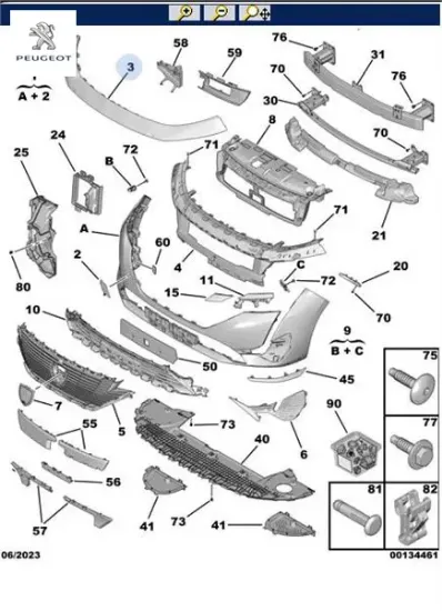 Ön sac tampon peugeot  resmi