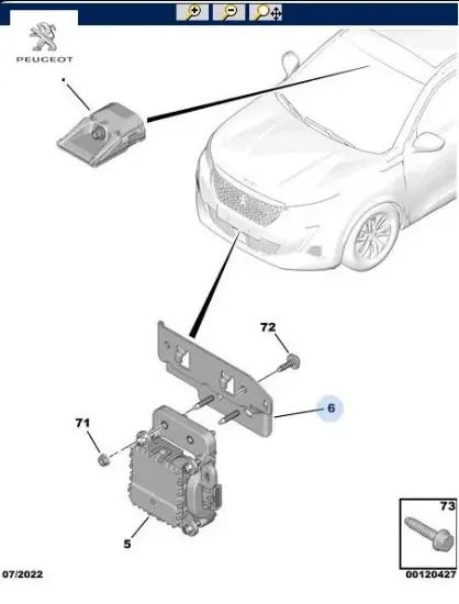Artıv beyin bağlantı ayağı 2008 peugeot  resmi