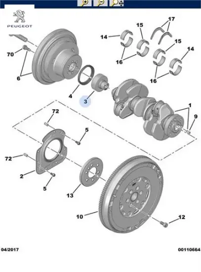Kasnak göbeği peugeot  resmi