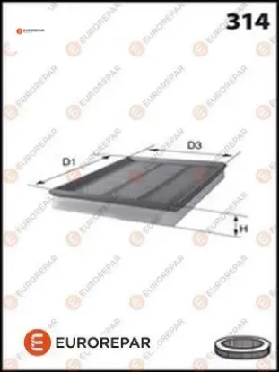 Erp hava filtresi cordoba ıbıza ıı (6k1) polo ııı (6v2) caddy ıı ((9k9b) eurorepar  resmi