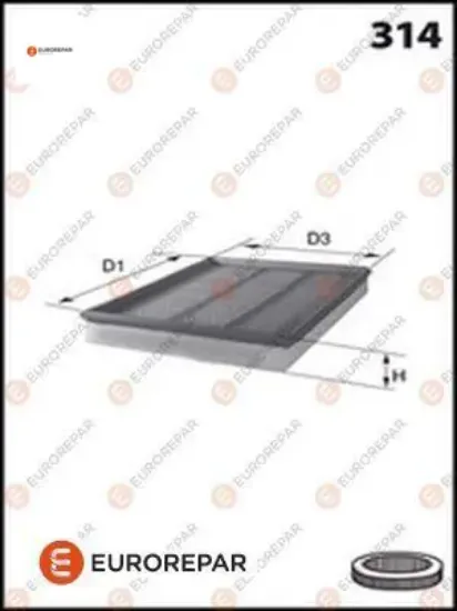 Erp hava filtresi cordoba ıbıza ıı (6k1) polo ııı (6v2) caddy ıı ((9k9b) eurorepar  resmi