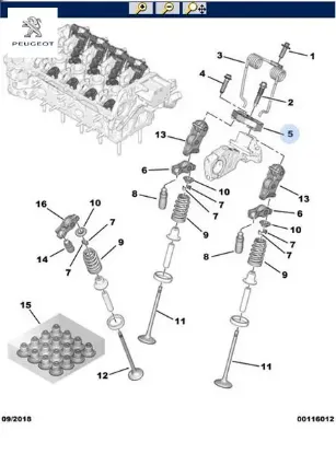 Subap bağlantı ayak peugeot  resmi