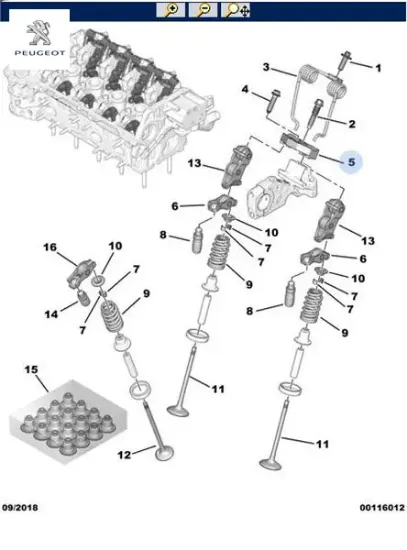 Subap bağlantı ayak peugeot  V761472380 resmi