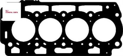 Sılındır kapak contası 1.40mm 4 delik 107-206-307-bıpper-c1-c2-c3-xsara-nemo 1.4 hdı dv4 fıesta-fusı royal conta 2s6q6051da/ 1146052/ 0209.Ag resmi
