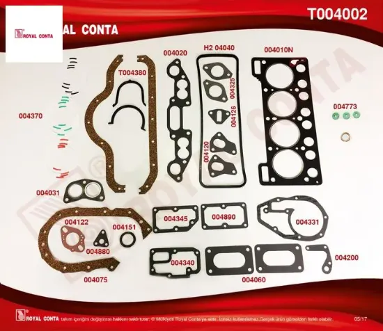 Motor takım conta std.keçesiz r12 1300 royal conta 7701452153 resmi