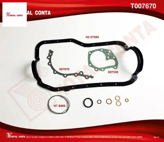 Alt takım conta keçesiz r9 broadway rnı-r19-clıoe6j-e7j 1.4 royal conta  resmi