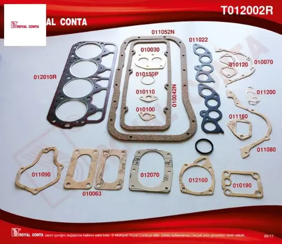 Motor takım conta süper keçesiz m131 dkş 1600 royal conta  resmi