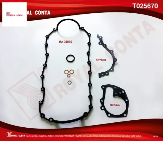 Alt takım conta r19 1.6 ie-clıo-mgn k7j-k7m royal conta  resmi