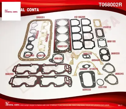 Motor takım conta süper keçesiz tmpr 2.0 159 a5.046 - 159 a6.046 royal conta 5893330 resmi