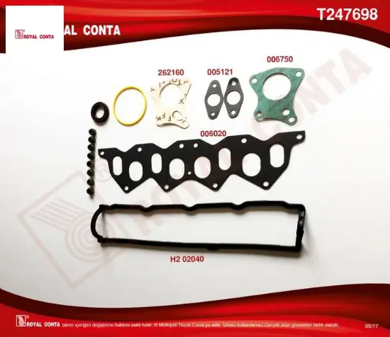 Motor üst takım conta skt keçeli kng-exp-clıo-mgn-r19 f8q royal conta  resmi