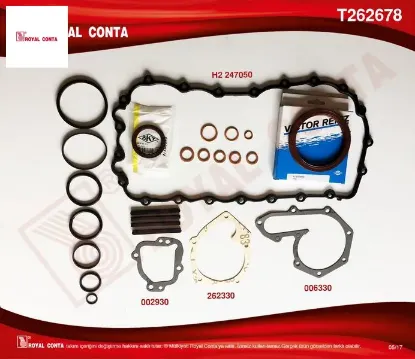 Motor alt takım conta skt keçeli krt cntlı kng-exp1.9 f8q 247678 royal conta  resmi