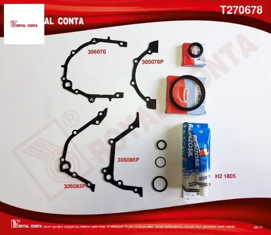 Alt takım conta palıo 1.2 8v ym 60-65 hp royal conta 71728839/ 71741373 resmi