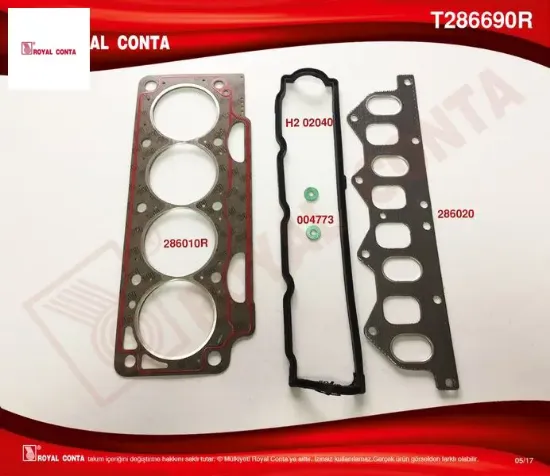 Üst takım conta clıo ı 91 1.8 laguna-megane ı 95 1.8-2.0 f3p 710/f3p 714 skc süper kalite royal conta 7701467058 resmi