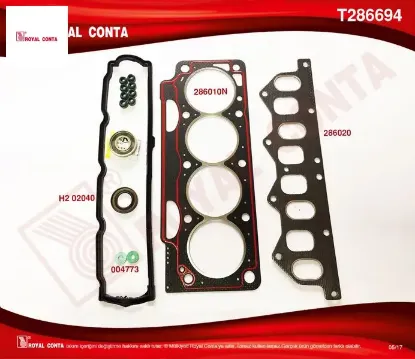 Üst takım conta clıo ı 91 1.8 laguna-megane ı 95 1.8-2.0 f3p 710/f3p 714 skt keçeli royal conta 7701467058 resmi