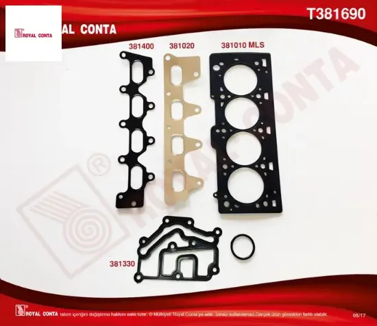 Üst takım conta lgn-clıo 1.4-1.6 16 v k4j-k4m royal conta  resmi