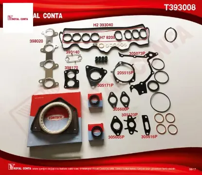 Motor takım conta keçeli s lastikli doblo-punto 1.9 dzl 223a6.000 motor skc siz royal conta 71715698 resmi