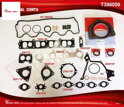 Motor takım conta keçeli s lastikli doblo-punto 1.9 jtd 182.B9.000- 188.A2.000 motor skc siz royal conta 71718129 resmi