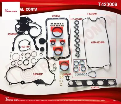 Takım conta corteco keçeli reınz subp.last skc siz master 2.2-2.5 dcı g9t-g9u royal conta  resmi